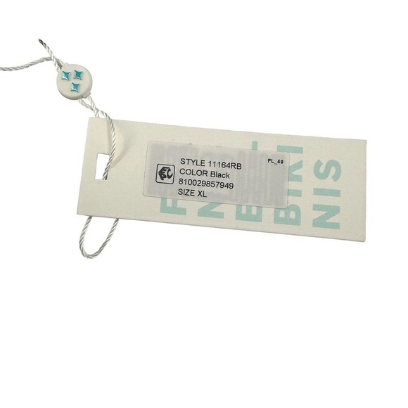 Revolve $90 Frankies Enzo Ribbed Cheeky Bikini Bottom In Black New Sz 2XL - Picture 8 of 9